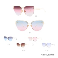 2 Tone Cateye Fashion Sunglass Spek Mata 2 Warna Sunglass Black Viral SGC008