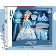 Hộp đồ chơi búp bê Elsa có cây phép thuật vương miện lâu đài Elsa 125-D41