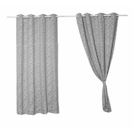 Printed Window Curtain A72035RR 3WD Size 150x160 Cm. Gray Good Quality Products