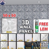 3D WALL PANEL PVC PREMIUM | 3D PANEL TILE WALLPAPER PREMIUM PVC STICKER WALLPAPER GYPSUM