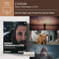 [LUTs/Video Filter] CINEM8 Sony Cinematic LUTs for premiere pro final cut dalvinci resolve capcut fo