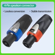 NL4FC Speaker Cable Amplifier Connector, Audio Speaker Plug Twist Lock 4 Pole Speaker Plug Compatibl