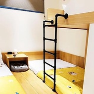 Metal Bunk Bed Straight Ladder Step Ladder Wall Mounted Metal Ladder for Home Loft, Strong Thicken M