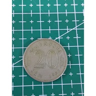 Syiling Lama Malaysia 20 sen 20 cent Coin 1967.