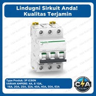 32AMPERE SCHNEIDER MCB 6 KA IC60N 3P 32A A9F74332 Mini Circuit Breaker Electrical Socket Safety ORIG