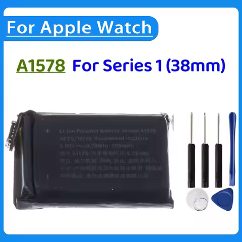 1-2Pcs A1578 Battery For Apple Watch Series 1 38mm A1578 A1553 A1802 205mAh + Free Tools