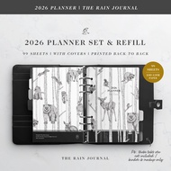 TRJ 2026 Planner and Ring Binder Set, A5 Planner, A6 Planner, 2026 Calendar, Gift Bundle Set, WF