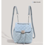 2026 New Product Denim Backpack Junior High School Students Primary Schoolbag Niche Design Diamond C