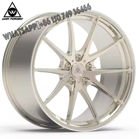 Hot-Sale Polishing Gold Rims Car Wheels 17 18 19 20 21 22 Inch 5 Holes 5x112 5x120 5x130 5x100 Gold 