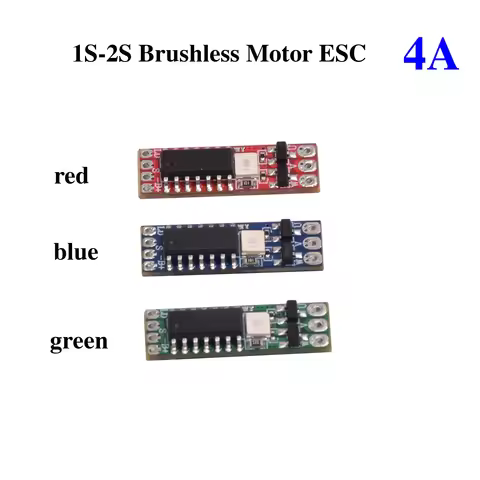 1S-2S DC 3.7V-7.4V 4A Mini BLDC Brushless Motor ESC Driver Board Electronic Speed Controller for 110
