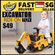 Excavator ride on kids rideon toys car Manual Operated Excavator Ride On Toy truck
