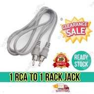 WSS 1PCS 10cm 1 RCA to 1 RCA jack Cable