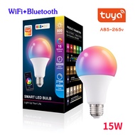 หลอดไฟ LED Smart LED Bulb Dimmable Lamp หลอดไฟอัจฉริยะ ปรับได้ 9W/15WRGB C+W Smart Life Tuya App Rem