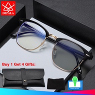 IMPALA JS6021P Auto Change Color Myopia Glasses for Men and Women Photochromic Anti Blue Light Lens 
