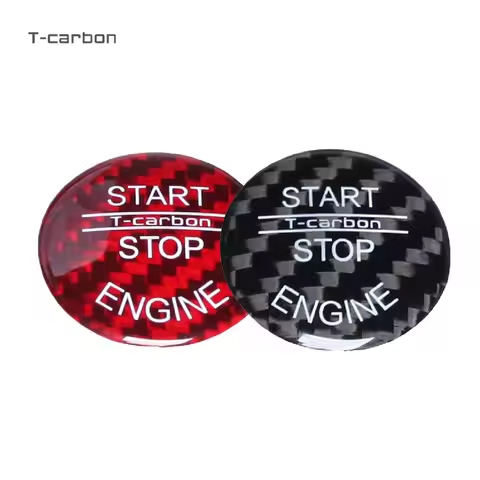 T-carbon Engine Car Start Stop Button Cover For BMW 1 3 5 Series E87 E90/E91/E92/E93 E60 X1 E84 X3 E