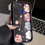 For OPPO R15 Pro R11s R11 R17 Case Cute Happy Rabbit Shockproof Phone Cases Silicone Case All Inclusive Camera Lens Soft Shell