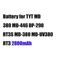 Battery for TYT MD 380 MD-446 DP-290 RT3S MD-380 MD-UV380 RT3 2800mAh