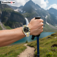 TimeShow Mens Watch Stainless Steel Band Waterproof Luminous Timepiece Design for Daily and Outdoor 