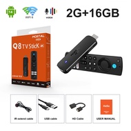 Mortal Android 14 TV Stick Full HD 4K 1080P WiFi 6 Google Voice NETFLIX Youtube Q8 BT5 24Fps Wireles
