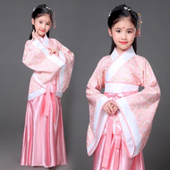 HomeSik Traditional Chinese Girls Kids Traditional Hanfu Chinese Traditional Clothes Kids Tang Suit Dance Performance CostumeL0308