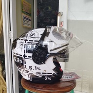 NHK GLADIATOR DRC WHITE FOBEL VISOR HELMET