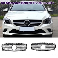 Front Grille Racing Grill Mesh Tuning Accessories for Mercedes Benz CLA-Class W117 C117 X117 CLA180 