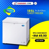 SNOW BD(W)-185 185L Chest Freezer With Solid Door [Free Basket] - PETI SEJUK BEKU