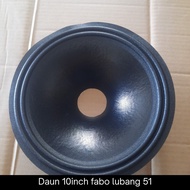 Daun speaker 10inch 2rim fabo lubang 50mm import