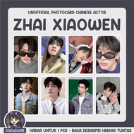 [CHIESE ACTOR] PHOTOCARD ZHAI XIAOWEN FANMADE