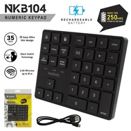 NUBWO NKB-104 WIRELESS NUMERIC KEYPAD รับประกัน 1ปี