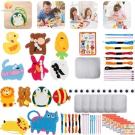 Kids Sewing Kit Fun and Educational Beginner Sewing Kit Creative Felt Sewing Kit Portable DIY Felt S