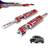 Logo "F-150 FX4" Red Chrome F-150 Ford 2 4 Doors Year