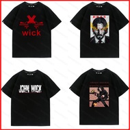GC1 John Wick: Chapter 4 Tshirt Short Sleeve Cosplay John Top Unisex Harajuku Tee Fashion Graphic Ca