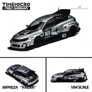[訂購] 1∶64 車模 SILVER SUBARU IMPREZA WRX STI RAIDER 合金汽車模型