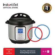 Instant Pot Duo PLUS 9-IN-1 with Colored Sealing Rings, Multi-Use Smart Pressure 6 Quarts (5.7 Liter