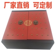 Shenzhen Solid Wood Box Retro Box Tea Gift Small Wood Packaging Spray Paint Dongguan Craft Wooden Cu