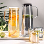 Aesthetic Glass Pitcher Jar 1.8L Borosilicate Glass Coffee Tea Juice Pitcher