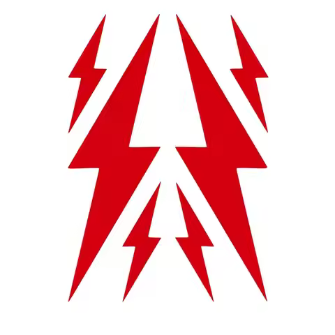 Lightning Bolt Stickers - Graphic Lightning Decal