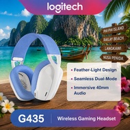 Logitech G435 LIGHTSPEED PC PS5 Logitech G435 LIGHTSPEED Fon Kepala Permainan Tanpa Wayar Mikrofon B