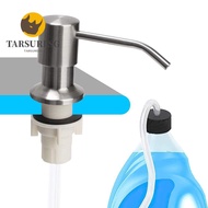 TARSURESG Soap Dispenser No-spill Home Extension Tube Detergent Stainless Steel Lotion Dispenser