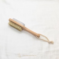 Bamboo Foot Scrubber 2 in 1 Pumice Stone Foot Scrubber Foot File Pedicure Bamboo Pumice Stone Foot H