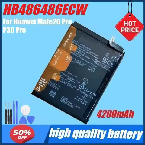 4200mAh HB486486ECW Mobile Phone Battery For Huawei Mate20 Pro P30 Pro Mate 20 Pro +Tools