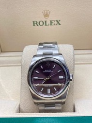 Used-Rolex ref 116000 Random-Series - Red Grape Dial