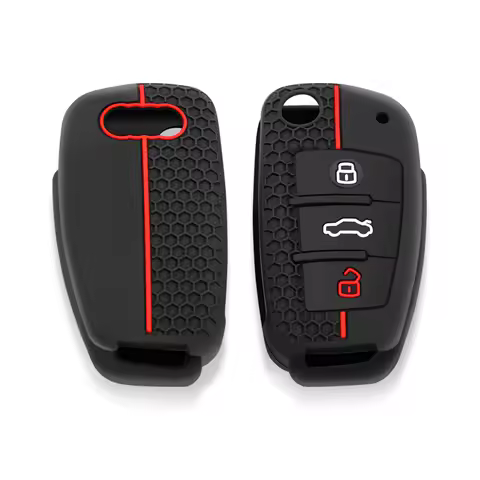 For Audi A4 B7 A6 C5 C6 A1 A3 8P TT Q3 Q2 Q7 TTS R8 S3 S6 RS3 RS6 Accessories Silicone Car Key Caps 
