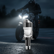 H4 Projector Lens LED Headlight for Motorcycle 10000LM 55.3W Plug&Play Turbo Fan High Low Beam Wirel