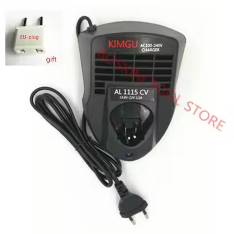 Charger Replace for Bosch AL1115CV 10.8V 12V Li-ion Battery GSR10.8V-LI GSB10.8V-LI GDR10.8V GUS10.8