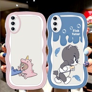 S-37 Cat Mouse Couple Casing for VIVO V60 Y04S Y400 Y04 5G transparent TPU