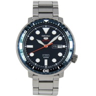 BNIB Seiko 5 Sports Silver Stainless-Steel Case Stainless-Steel Bracelet Mens SRPC63K1 SRPC63K SRPC63 Watch