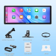 ESSGOO 10.26 inches Portable Car Stereo Touch Screen IPS Wireless Apple Carplay & Android Auto Suppo