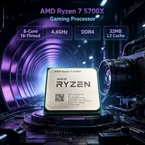 AMD Ryzen 7 5700X R7 8-Core 16-Thread 7nm 3.4GHz Up to 4.6GHz L3=32M 65W Socket AM4 DDR4 PCIe 4.0 Ga